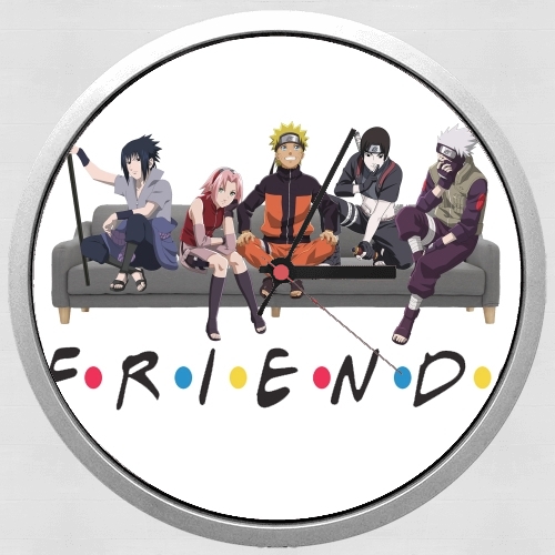  Friends parodie Naruto manga para Reloj de pared