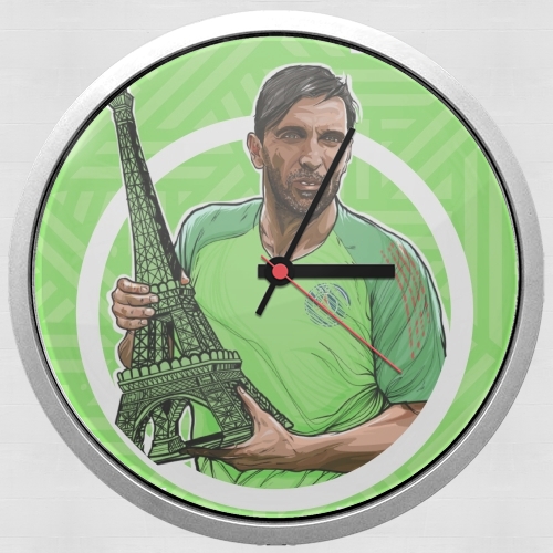  Gigi Goalkeeper Tour eiffel Paris para Reloj de pared