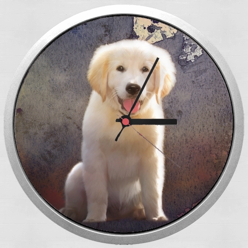  Golden Retriever Puppy para Reloj de pared