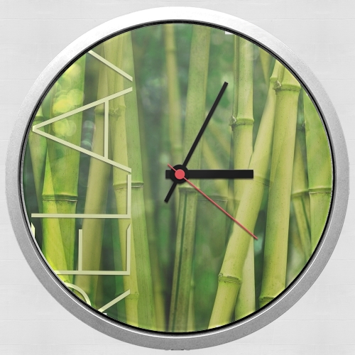  green bamboo para Reloj de pared