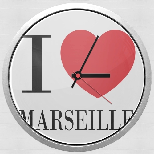  I love Marseille para Reloj de pared