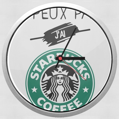  Je peux pas jai starbucks coffee para Reloj de pared