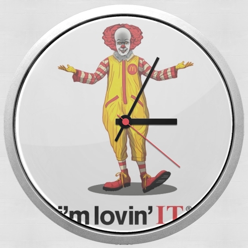  Mcdonalds Im lovin it - Clown Horror para Reloj de pared