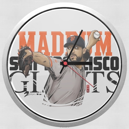  MLB Stars: Madison Bumgarner - Giants San Francisco para Reloj de pared