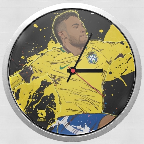 Neymar Carioca Paris para Reloj de pared