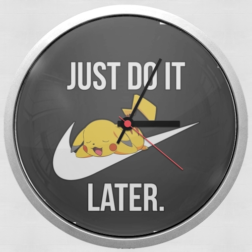  Nike Parody Just Do it Later X Pikachu para Reloj de pared