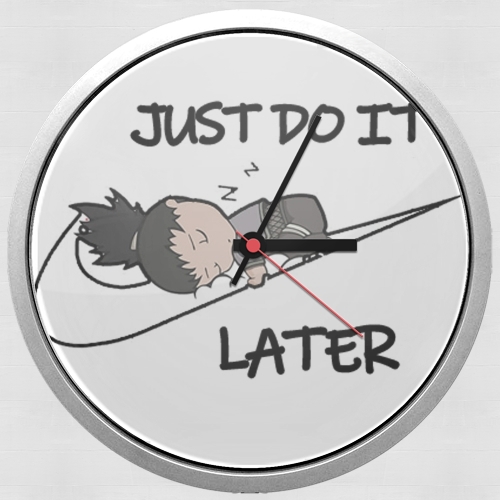  Nike Parody Just do it Later X Shikamaru para Reloj de pared