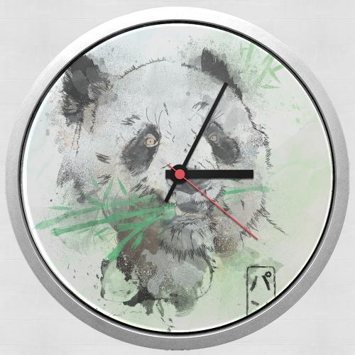  Panda Watercolor para Reloj de pared