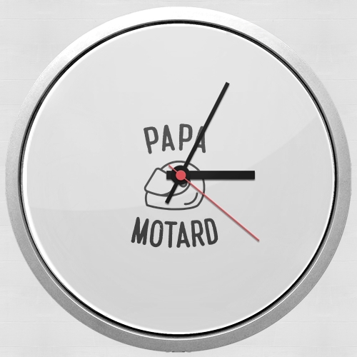  Papa Motard Moto Passion para Reloj de pared