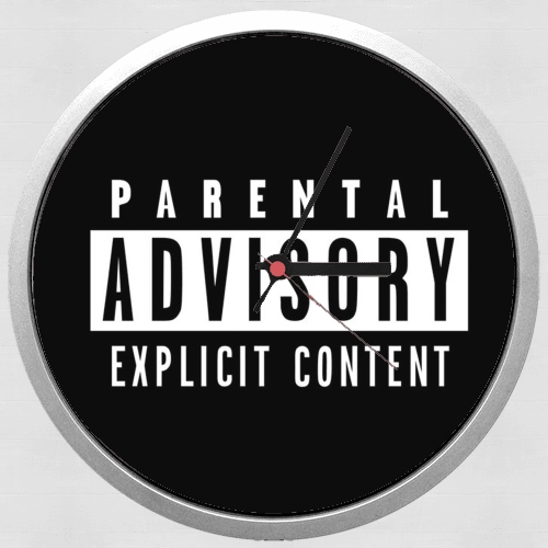  Parental Advisory Explicit Content para Reloj de pared