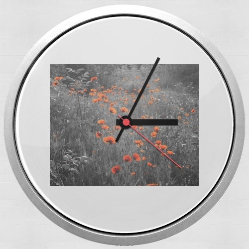  Red and Black Field para Reloj de pared