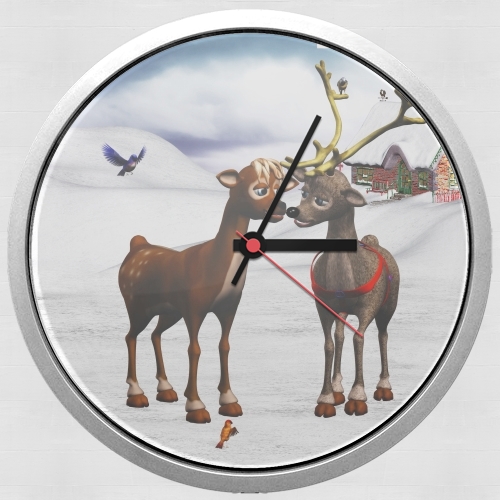  Reindeers Love para Reloj de pared