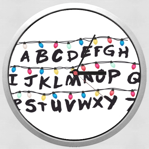  Stranger Things Lampion Alphabet Inspiration para Reloj de pared