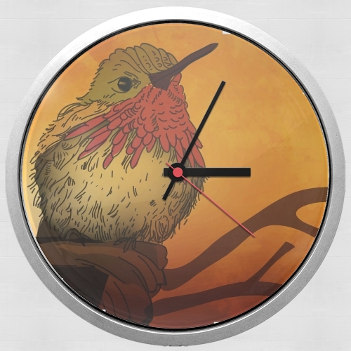  Sunset Bird para Reloj de pared