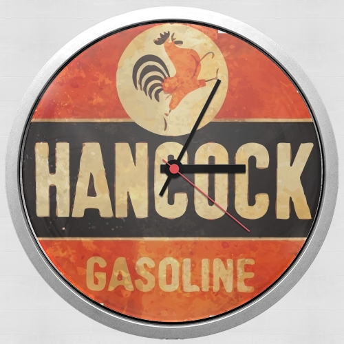  Vintage Gas Station Hancock para Reloj de pared