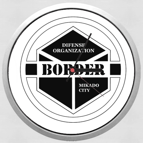  World trigger Border organization para Reloj de pared