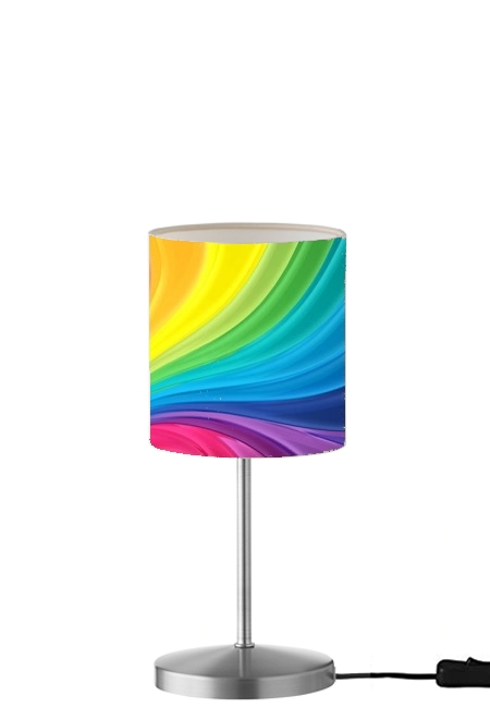  Rainbow Abstract para Lámpara de mesa / mesita de noche