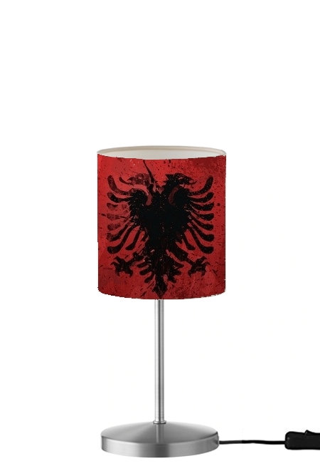  Albanie Painting Flag para Lámpara de mesa / mesita de noche