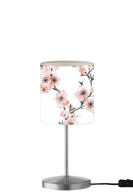  Cherry Blossom Aquarel Flower para Lámpara de mesa / mesita de noche