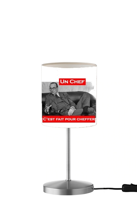 Chirac Un Chef cest fait pour cheffer para Lámpara de mesa / mesita de noche
