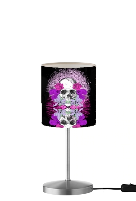  Flowers Skull para Lámpara de mesa / mesita de noche