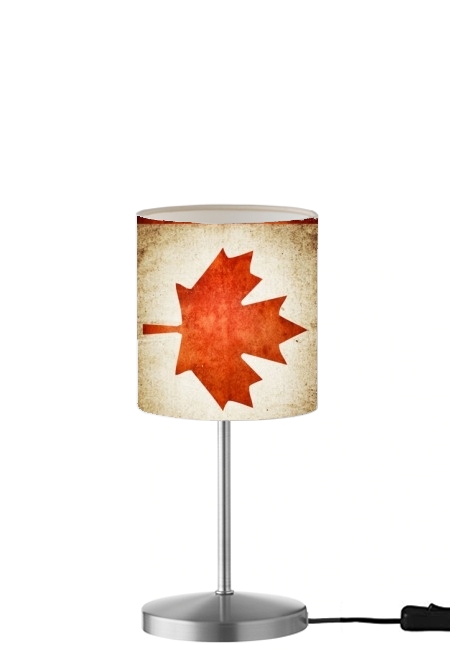  Canadian Flag Vintage para Lámpara de mesa / mesita de noche