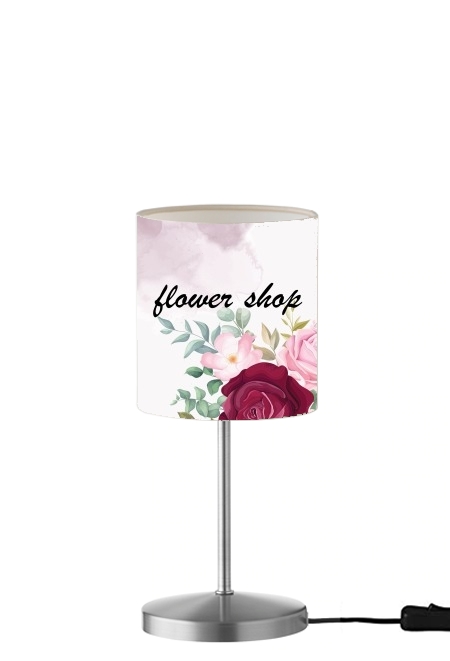  Flower Shop Logo para Lámpara de mesa / mesita de noche