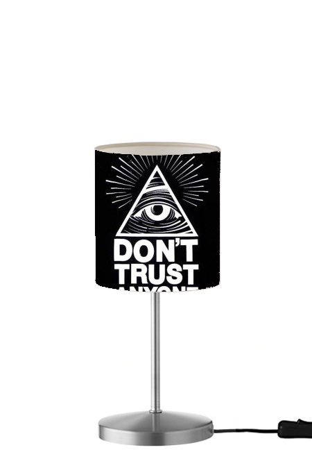  Illuminati Dont trust anyone para Lámpara de mesa / mesita de noche