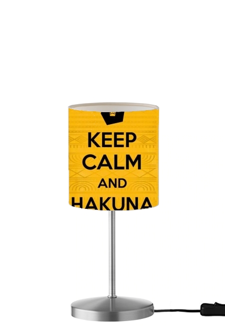  Keep Calm And Hakuna Matata para Lámpara de mesa / mesita de noche