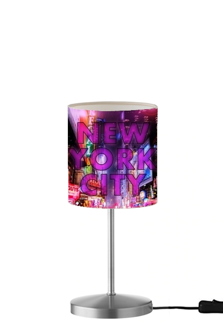  New York City - Broadway Color para Lámpara de mesa / mesita de noche