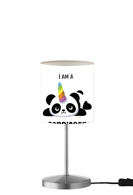  Panda x Licorne Means Pandicorn para Lámpara de mesa / mesita de noche