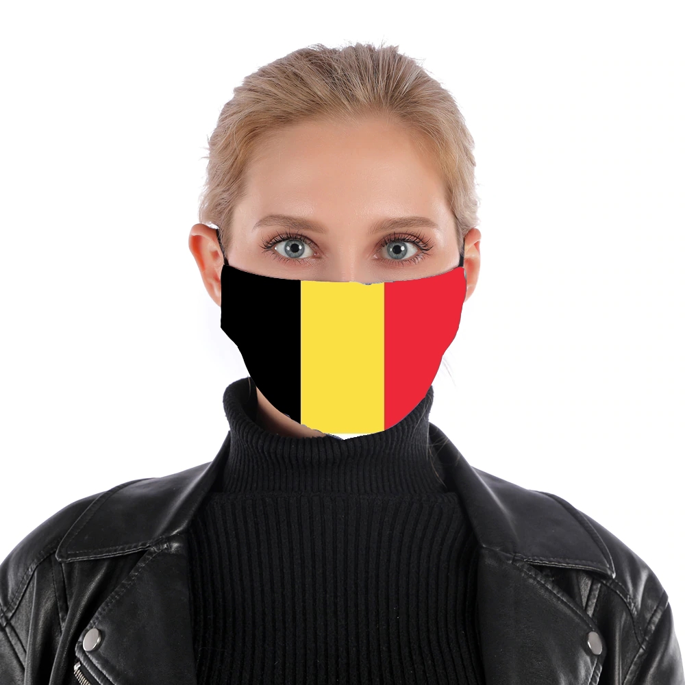 Belgium Flag para Mascarilla para nariz y boca