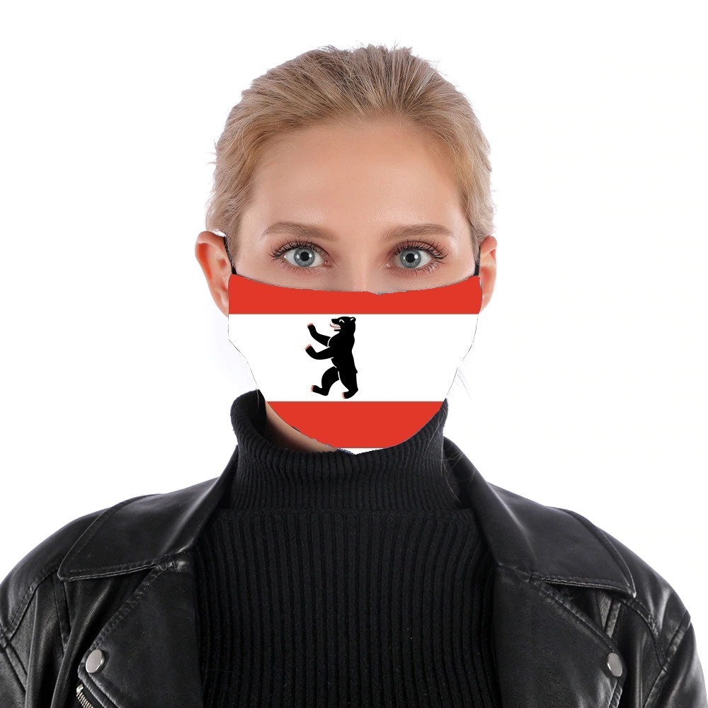  Berlin Flag para Mascarilla para nariz y boca
