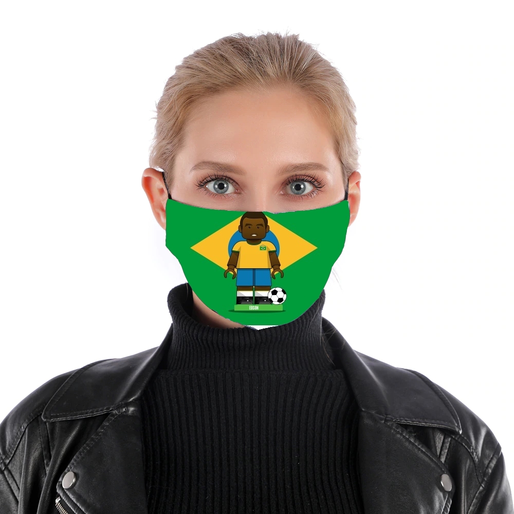  Bricks Collection: Brasil Edson para Mascarilla para nariz y boca