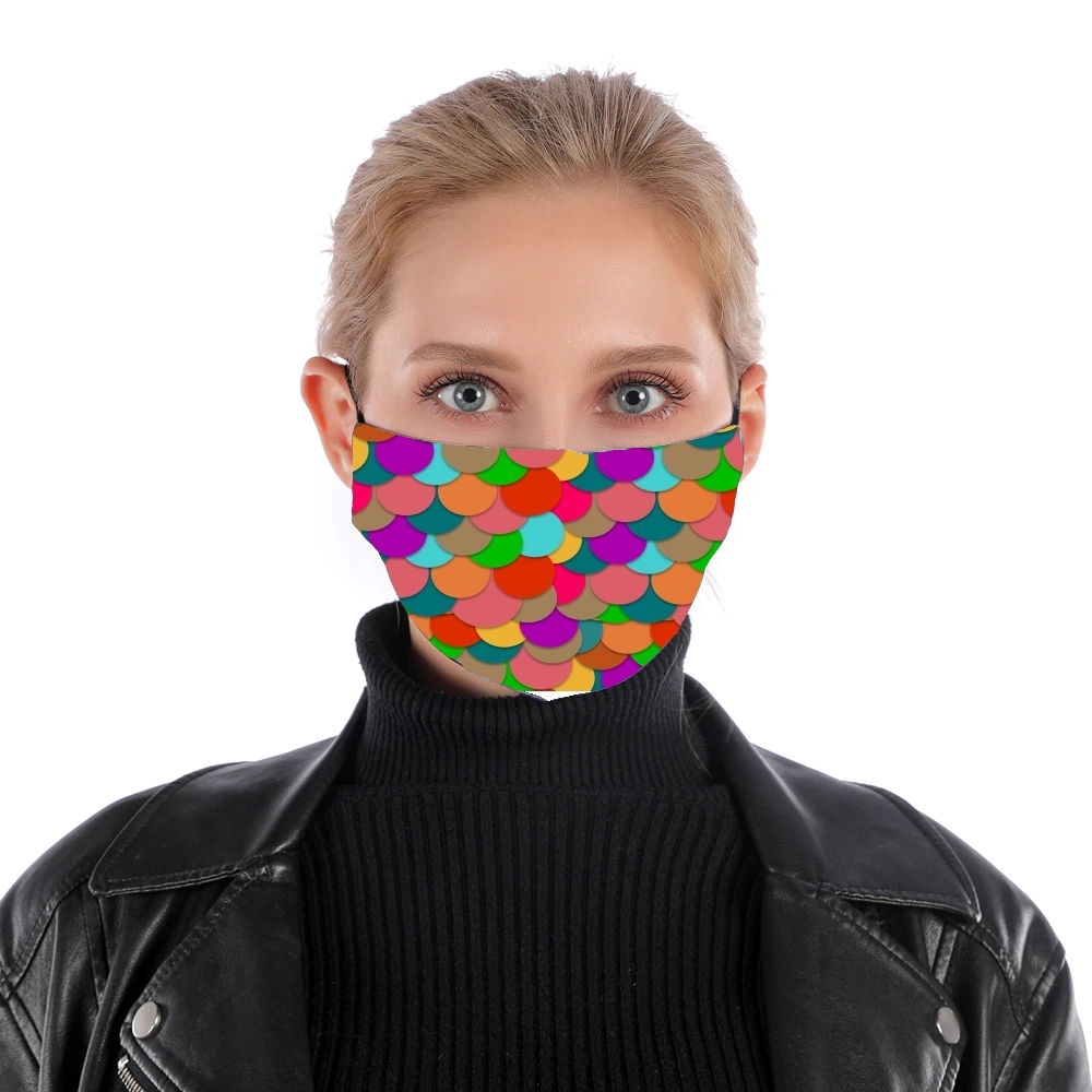  Circles Multicolor para Mascarilla para nariz y boca