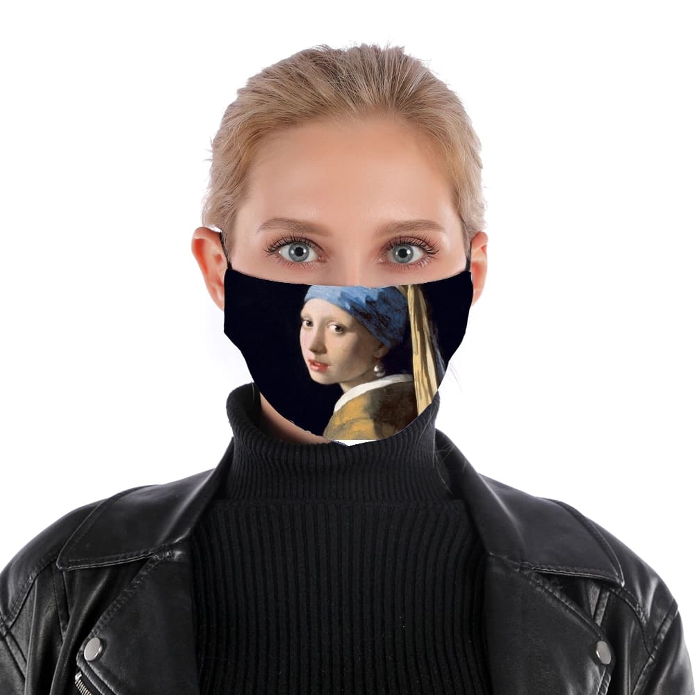  Girl with a Pearl Earring para Mascarilla para nariz y boca