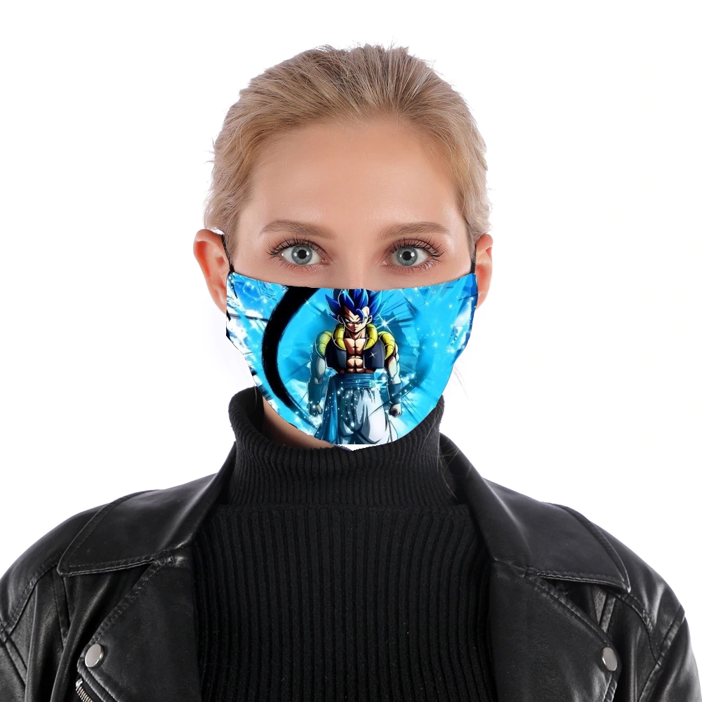  Gogeta SSJ Blue ArtFusion para Mascarilla para nariz y boca