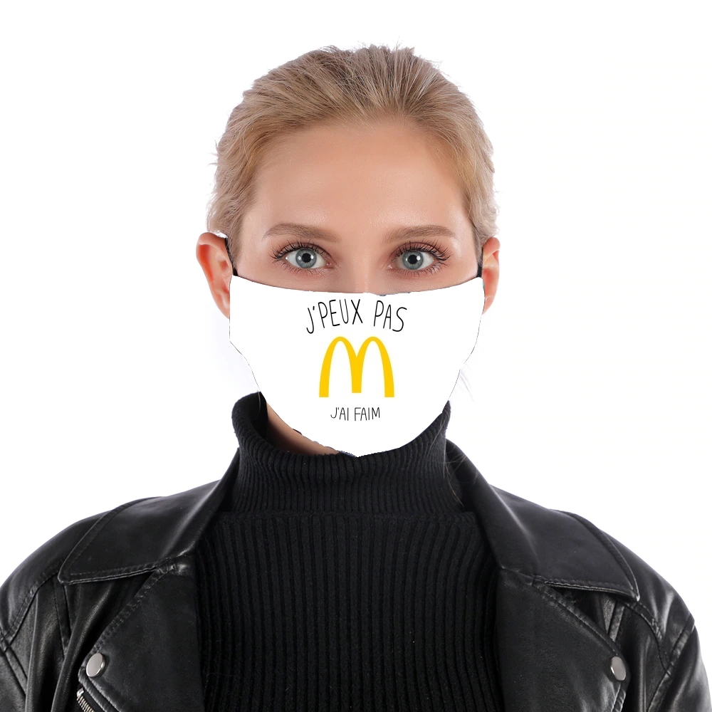  Je peux pas jai faim McDonalds para Mascarilla para nariz y boca