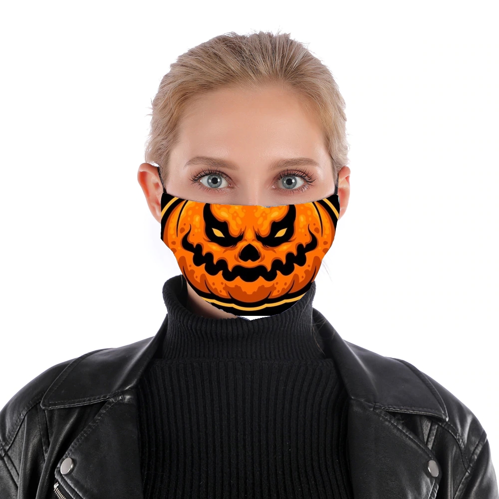  Scary Halloween Pumpkin para Mascarilla para nariz y boca