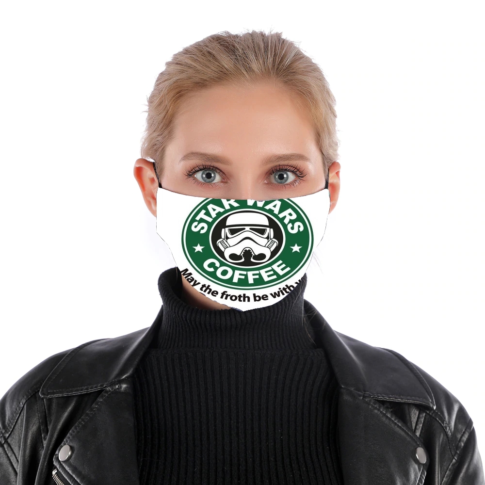  Stormtrooper Coffee inspired by StarWars para Mascarilla para nariz y boca