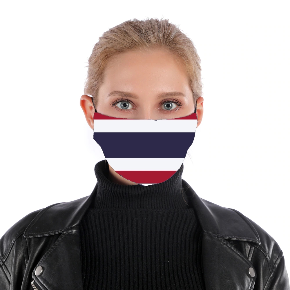  Tailande Flag para Mascarilla para nariz y boca