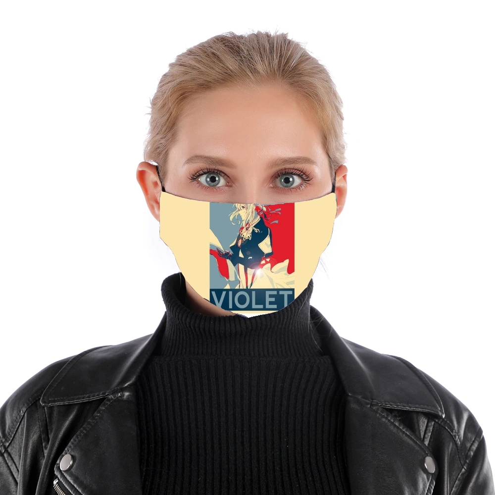  Violet Propaganda para Mascarilla para nariz y boca