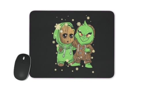  Baby Groot and Grinch Christmas para alfombrillas raton