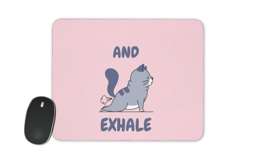  Cat Yoga Exhale para alfombrillas raton