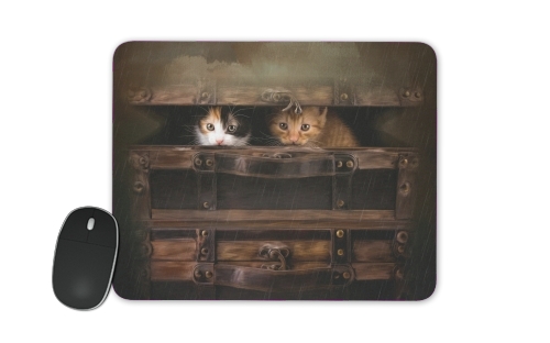  Little cute kitten in an old wooden case para alfombrillas raton