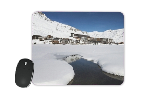  Llandscape and ski resort in french alpes tignes para alfombrillas raton