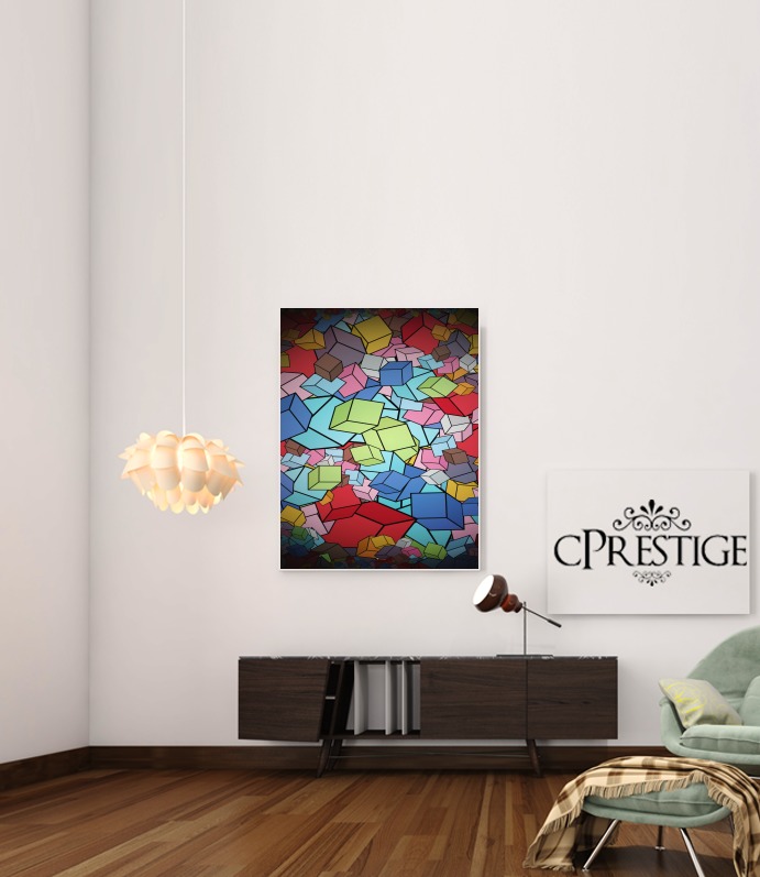  Abstract Cool Cubes para Poster adhesivas 30 * 40 cm
