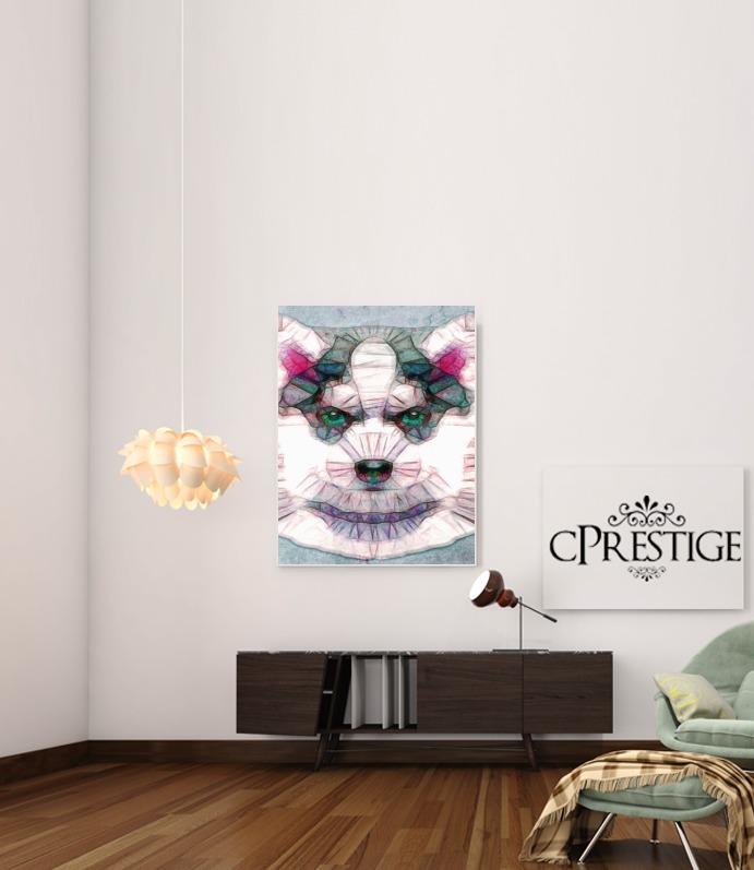  abstract husky puppy para Poster adhesivas 30 * 40 cm