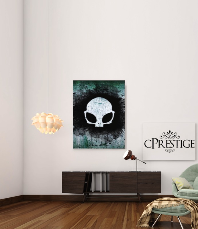  Skull alien para Poster adhesivas 30 * 40 cm
