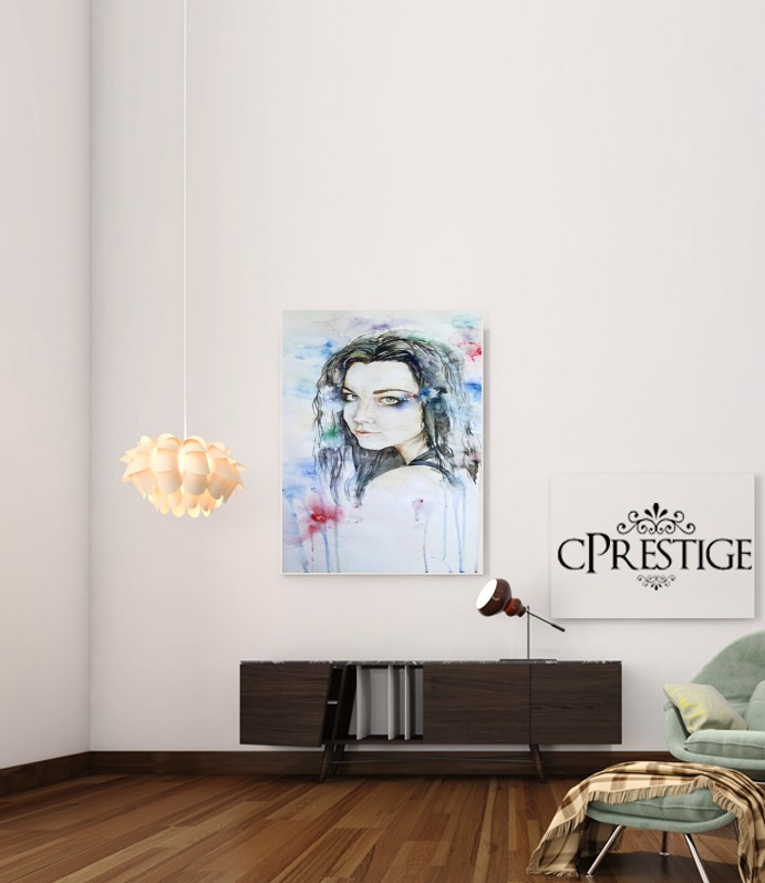  Amy Lee Evanescence watercolor art para Poster adhesivas 30 * 40 cm